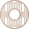Ekena Millwork Empire Wood Fretwork Pierced Ceiling Medallion, Cherry, 36"OD x 13 1/8"ID x 3/8"T CMWP36X36X0375EPCH - alternate 4
